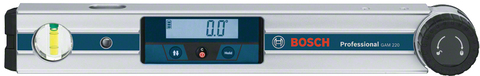 Bosch GAM 220 Professional digitale hoekmeter - Blauw/Metallic