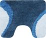 Dutch House Toiletmat Metz - WC Mat 60x50 - Blauw - Antislip