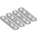 Domax Platine de raccordement en acier, 40 - 100 mm Jeu de 4 pièces, 57 x 13 x 2,0 mm