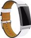 Strap-it Bracelet de montre connectée en cuir - Convient pour Fitbit Charge 3 - Blanc