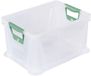 keeeper Opbergbox 'luis', 20 liter, transparant-grijs