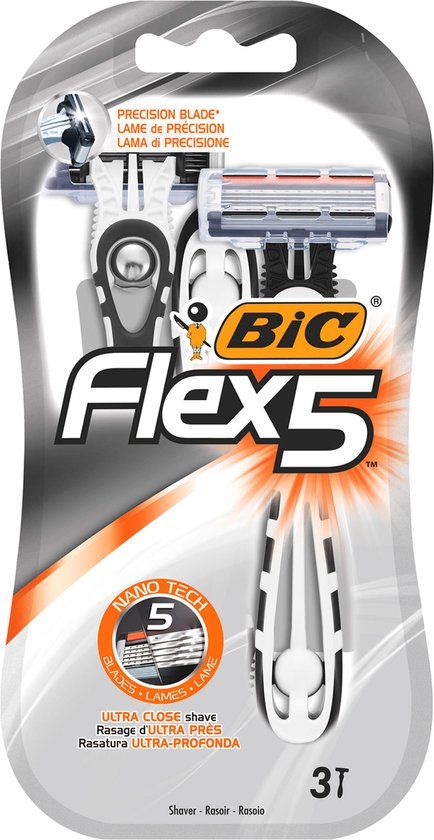 BIC Flex 5 Scheermesjes - 5 bladen - 3 stuks