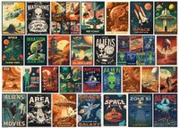 Eurographics puzzle Alien Invasion Collage - 1000 pièces carton