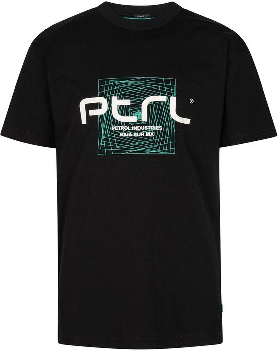 Petrol Industries Jongens T-shirt Zwart Katoen Maat 152