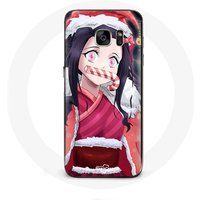 Maniacase Samsung Galaxy S7 Hoesje Anime Demon Slayer Kamado Nezuko Eerste Kerstdag 2023