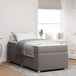 Maison Exclusive - Lit cadre taupe, 90 x 200 cm, revêtement tissu