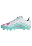 adidas F50 Messi Club Firm Ground/Multi Ground Voetbalschoenen voor kinderen, uniseks, wit/roze