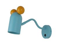 GTV MOUSE Wandlamp voor kinderkamer, turquoise, E27 fitting, max. 25 W, IP20 - Vrolijk design met muizenoren, CE-gecertificeerd
