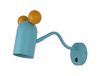 GTV MOUSE Wandlamp voor kinderkamer, turquoise, E27 fitting, max. 25 W, IP20 - Vrolijk design met muizenoren, CE-gecertificeerd
