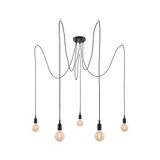 Paulmann Neordic Ketil Plafondlamp - Zwart - E27 - Dimbare - Siliconen/Metaal