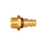 Riegler 107687-248.65 Onmiskenbare nippel NW 7,8, messing blank, G 1/4 AG, bruin, 1 stuk