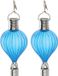 Cepewa LED ballonhanger - 2x - blauw - H17 cm - luchtballon - tuinverlichting/buitenlamp