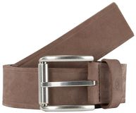 Tom Tailor - TTJAY leren riem met vierkante gesp - Maat 90 - brown uni