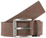 Tom Tailor - TTJAY leren riem met vierkante gesp - Maat 90 - brown uni