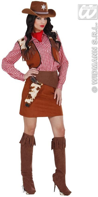 Widmann Cowboy & Cowgirl Kostuum Cowgirl Luxe Renegade Kostuum Vrouw Medium Carnaval kostuum Verkleedkleding