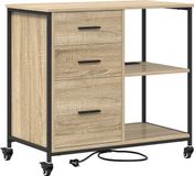 vidaXL Kast met Oplaadstation 76 x 41 x 72 cm Bewerkt hout
