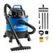 Vacmaster Droog- en natstofzuiger, multifunctionele stofzuiger, werkplaatsstofzuiger met geïntegreerd stopcontact en blaasfunctie, 1250 W, 20 liter, blauw