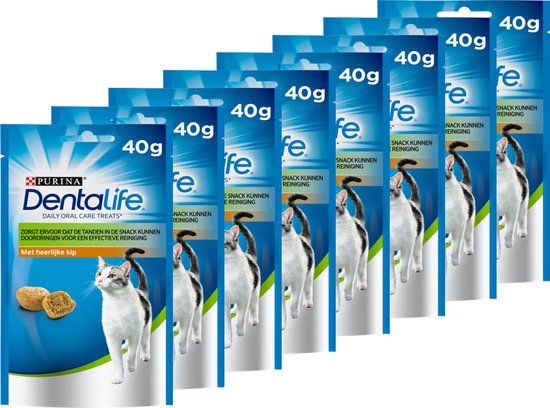 Dentalife Daily Oral Care - Kattensnacks - Kip - 8 x 40 g