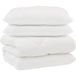 Icecat Duvet avec oreillers 3 pcs blanc microfibre et plumes d'oie