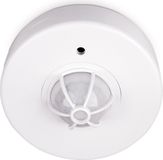 Kobi Détecteur de mouvement PIR - Montage au plafond - 360 degrés - Portée 6 mètres - 230V - IP20 - Blanc