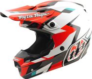 Troy Lee Designs SE5 Polycarbonate MIPS Roamer Motocrosshelm - Rood/wit - Maat S