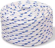 vidaXL - Boot touw - 12 mm - 50 m - polypropyleen - wit
