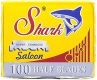 Razor Blades Club 100 Shark Super Stainless Enkelzijdige Scheermesjes (SE) voor een Gladde, Nauwkeurige Scheerbeurt