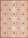 Safavieh Eigentijds Geweven Binnen/Outdoor Vloerkleed, Courtyard Collectie, CY6113, Beige & Terracotta, 122 x 170 cm