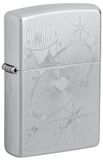 Zippo Stormaansteker - Nostalgia/Vintage - Auto Grave Satin Chrome - Navulbaar - Herbruikbaar - Winddicht Design - Geschenkdoos - Made in USA