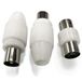 Aansluiting voor tv-antenne (2 stuks) en individuele tv-aansluiting in wit