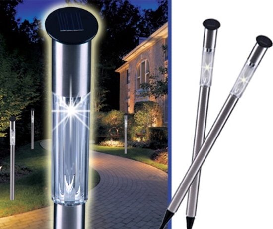 Grundig Solar LED Tuinlampen set - 2 stuks