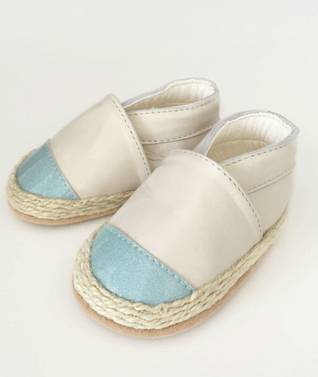 Kohworld Babyschoentjes-espadrilles-Aquamarine / 6-9 mnd