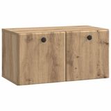 vidaXL Wandmontage TV-kast 59,5 x 31 x 30 cm Artisanaal eiken