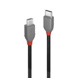 LINDY 36892 USB-kabel 2 m Zwart, Grijs
