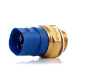 HELLA 6ZT 007 837-061 Temperatuurschakelaar, koelventilator, 12 V, aantal aansluitingen 3, platte stekker, geschroefd, dubbele uitgang/sluiter, kleurmarkering zwart/blauw