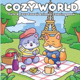 COZY WORLD Cute & Easy Kawaii Animals Coloring Book