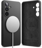 Ringke Silicone Magnetic Hoesje Geschikt voor Samsung Galaxy S26 | Compatibel met MagSafe / Qi2 | Back Cover met Magneet | Zacht Siliconen | Slank Design | Zwart