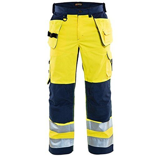 Blåkläder Werkbroek High Vis met ventilatie 1565-1811 - High Vis Geel/Marineblauw - D84