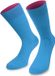 normani 1 paar sokken „Bi-Color“ turkoois/berry Schoenmaat 47-50 Unisex Katoen/Polyamide/Elastaan
