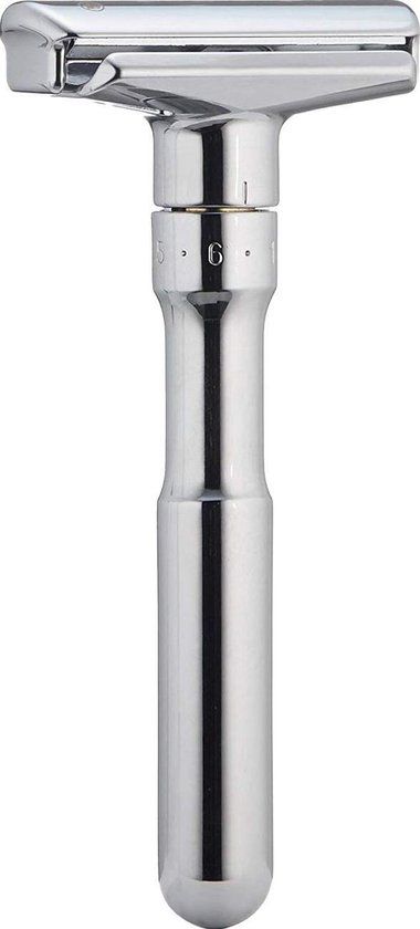 Merkur Futur - Dubbelzijdige Klassiek scheermes - Verstelbare kop - 1 stuk - Tan