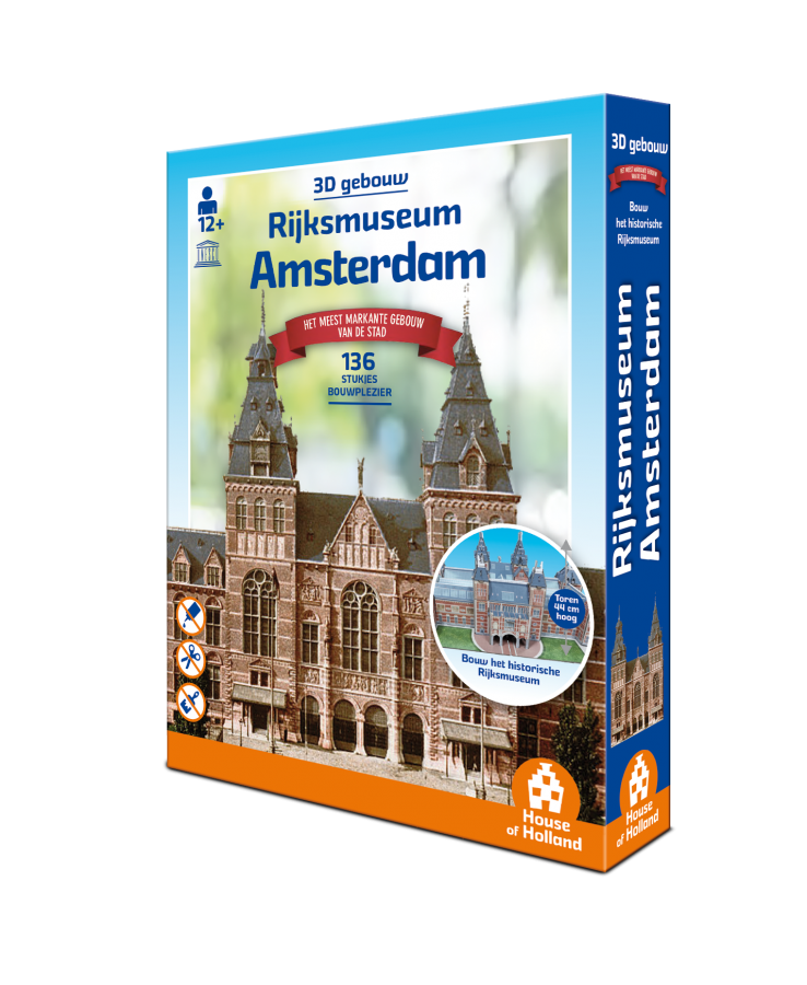 House of Holland 3D Gebouw - Rijksmuseum Amsterdam (134 stukjes)