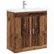 vidaXL Badkamermeubel Set Oud hout 81 x 40 x 84,5 cm Bewerkt hout