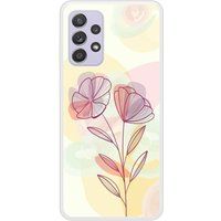 Samsung Bedrukt siliconen hoesje compatibel met Galaxy A72 4G Floral