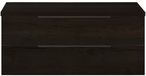 BES LED Seville Badmeubelset 120 cm - 2 Laden Dsu - Wastafelblad Black Oak Edge Greep