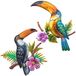 Tuokiuhn Metalen Toekan Wall Decor Tropische Vogel Outdoor Art