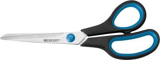Westcott Easy Grip Schaar - 21cm - RVS - Zwart/Blauw