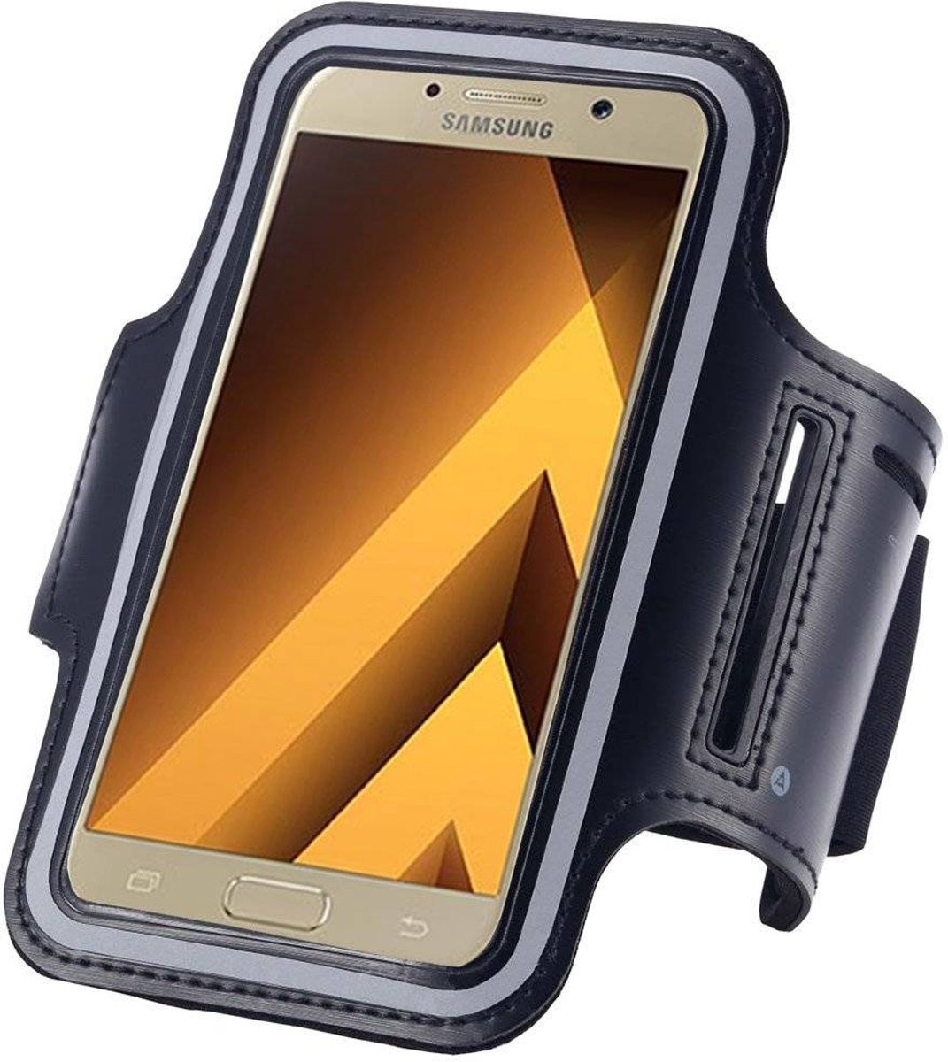 pearlycase Samsung Galaxy A5 2017 Sportband Hardloop armband Zwart