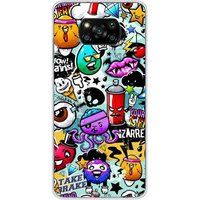 Xiaomi Poco X3 / X3 Pro Bedrukt siliconen hoesje Graffiti 2