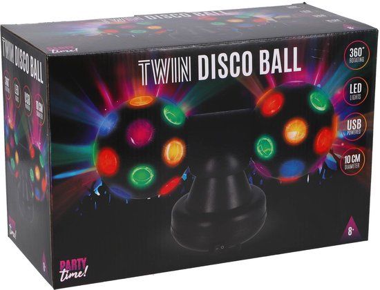 Overige merken Party Time Twin Discobal Zwart