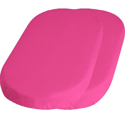 Playshoes hoeslaken junior 70 x 40 cm katoen pink 2 stuks roze
